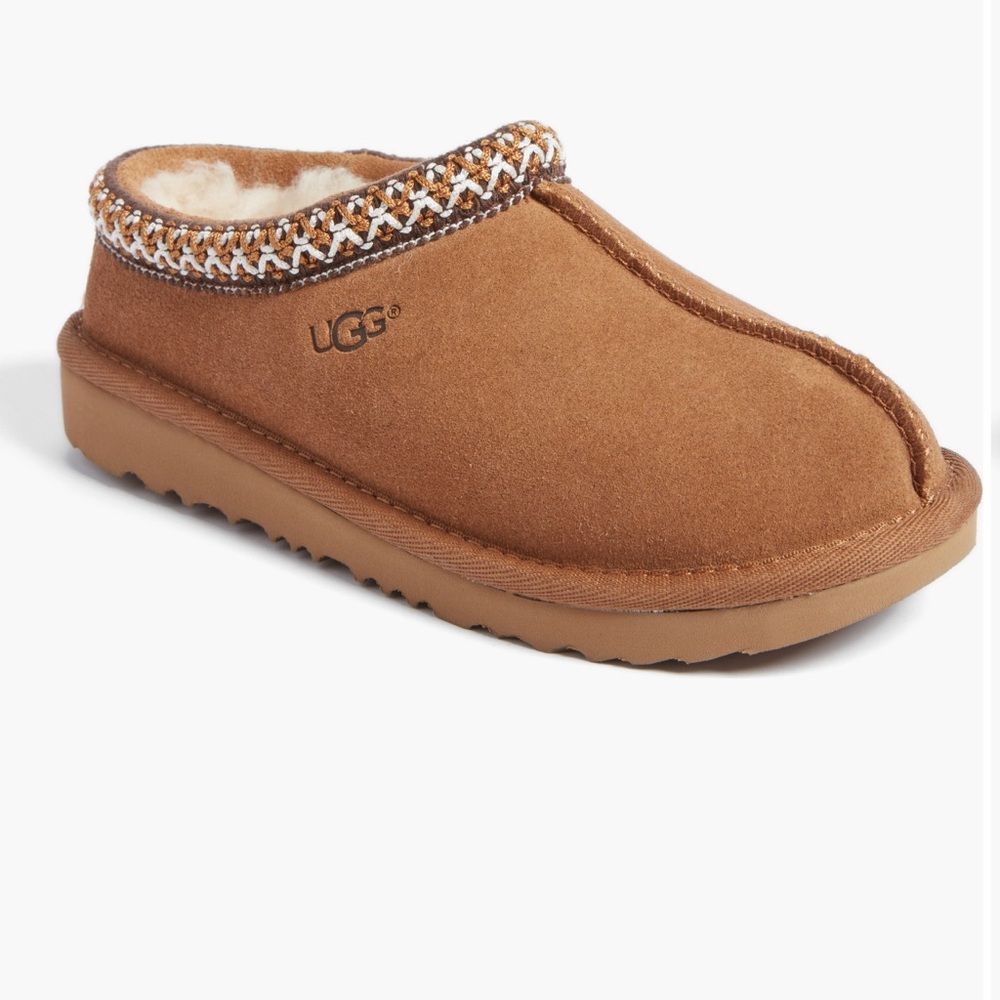 UGG Tan Tasman II Embroidered Slipper